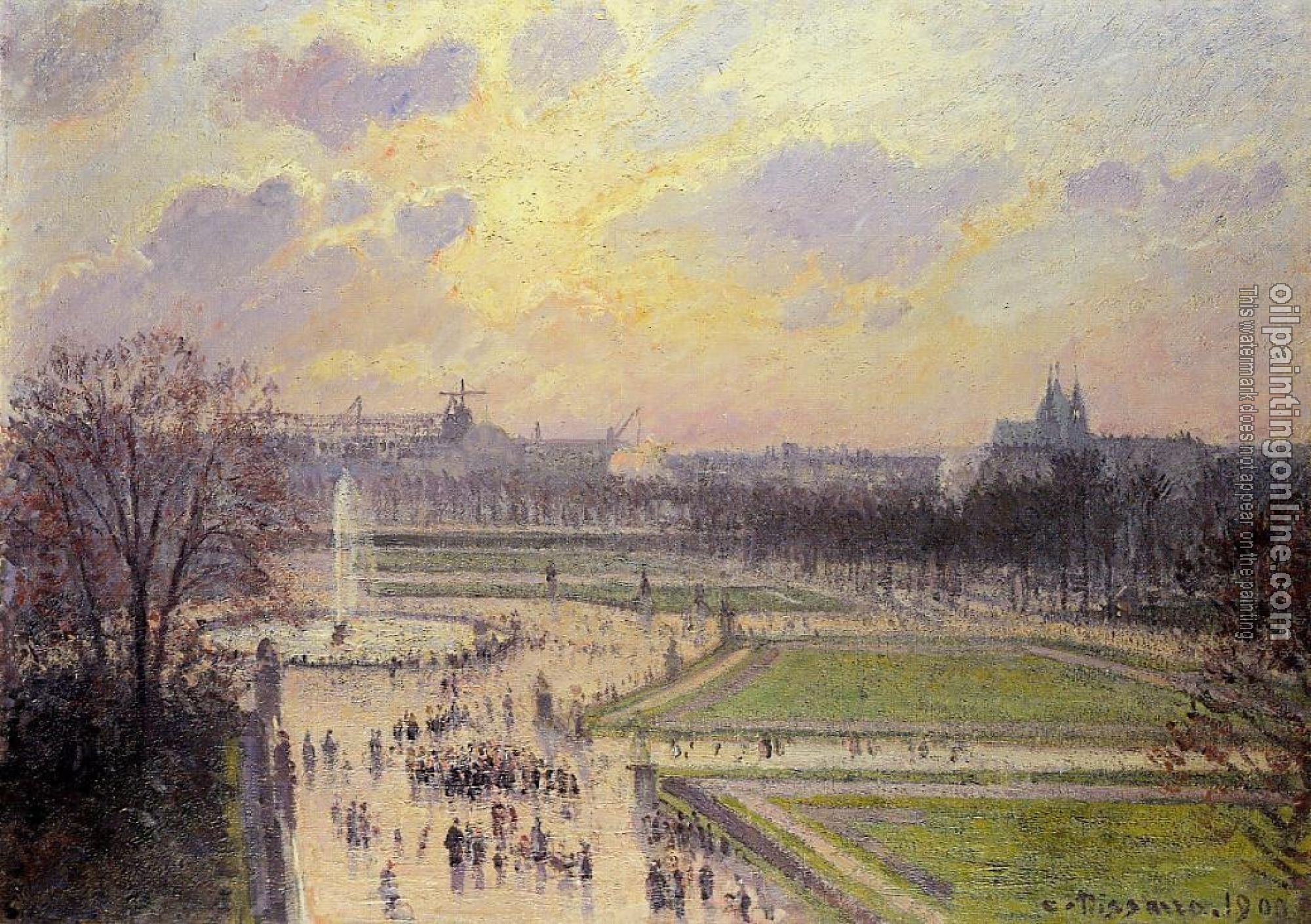 Pissarro, Camille - The Bassin des Tuileries